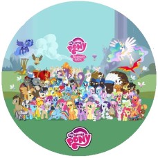 RMLP69Z My little pony micii ponei imagine comestibila din icing D20cm